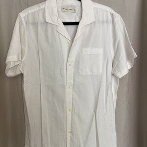 Abercrombie & Fitch Linen Blend Camp Collar Shirt